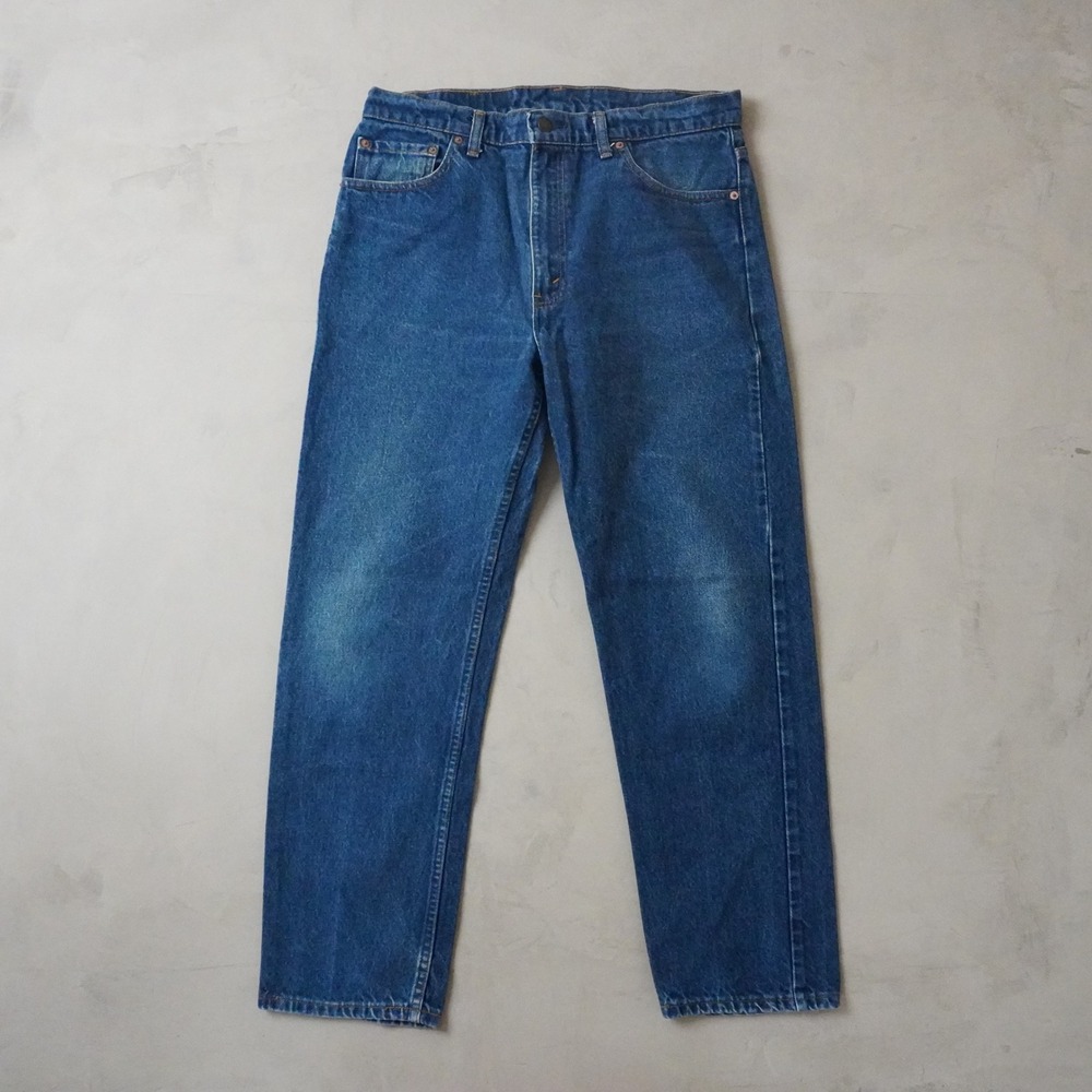 Vintage Levis 505 Jeans 36x30 90s Blue Regular Straight USA Made Denim